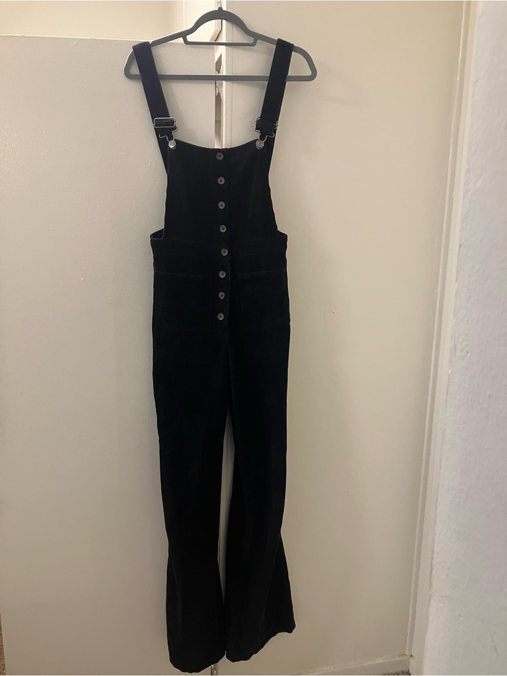 Reformation Womens Cassidy Black Corduroy Overalls Size 4 New Without Tags. - Picture 2 of 6